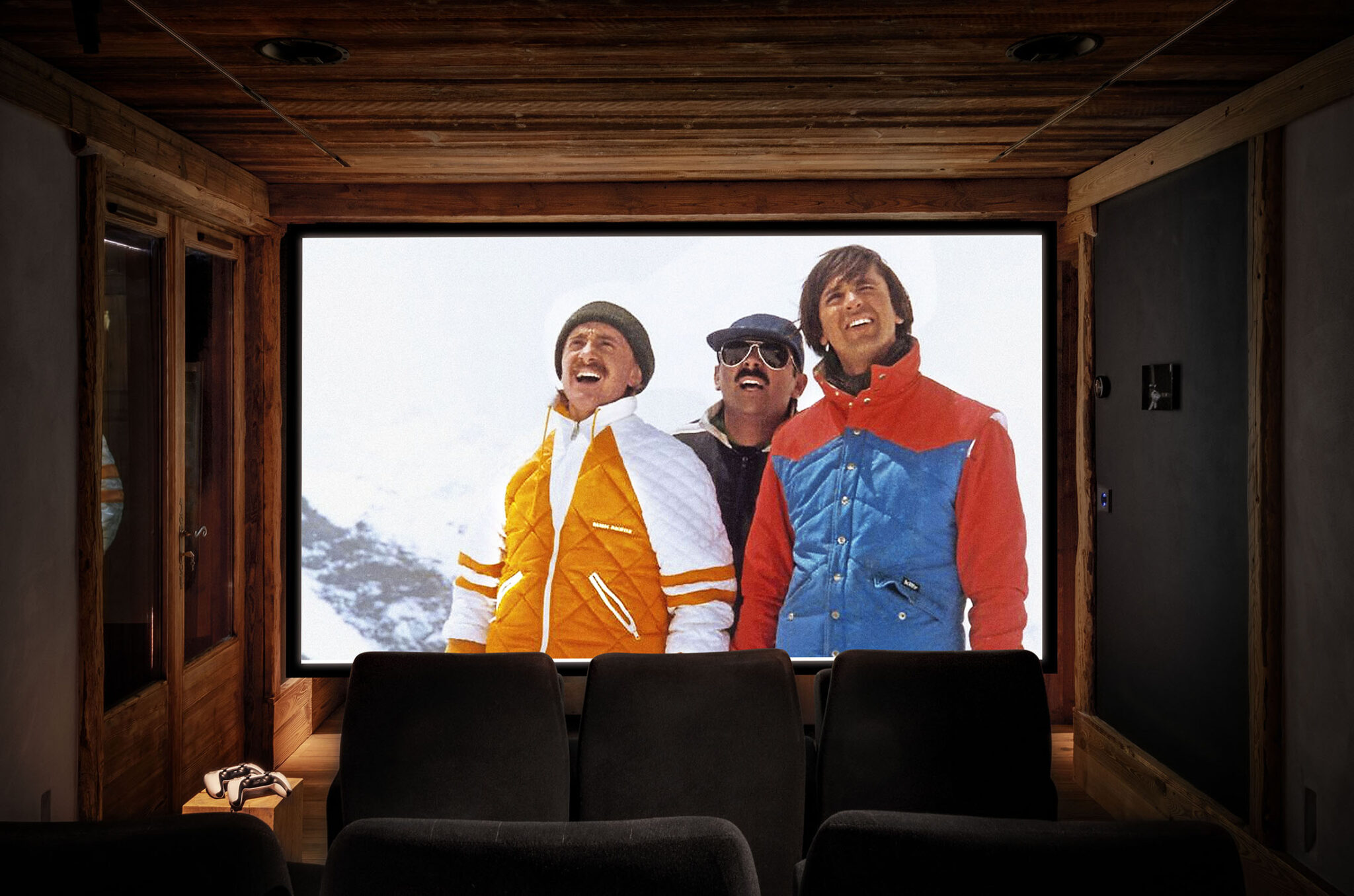 Home cinema chalet Bronzes font du ski